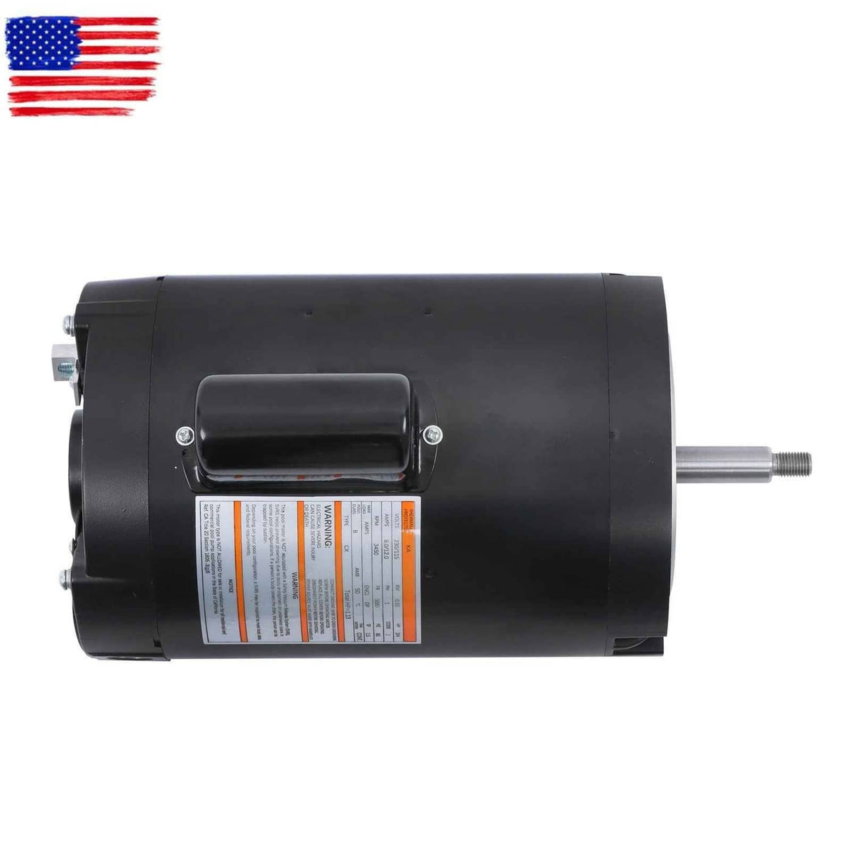 Single Speed Swimming Pool Motor 3450 RPM Frame B127 Pool Pump Motor 0 ...
