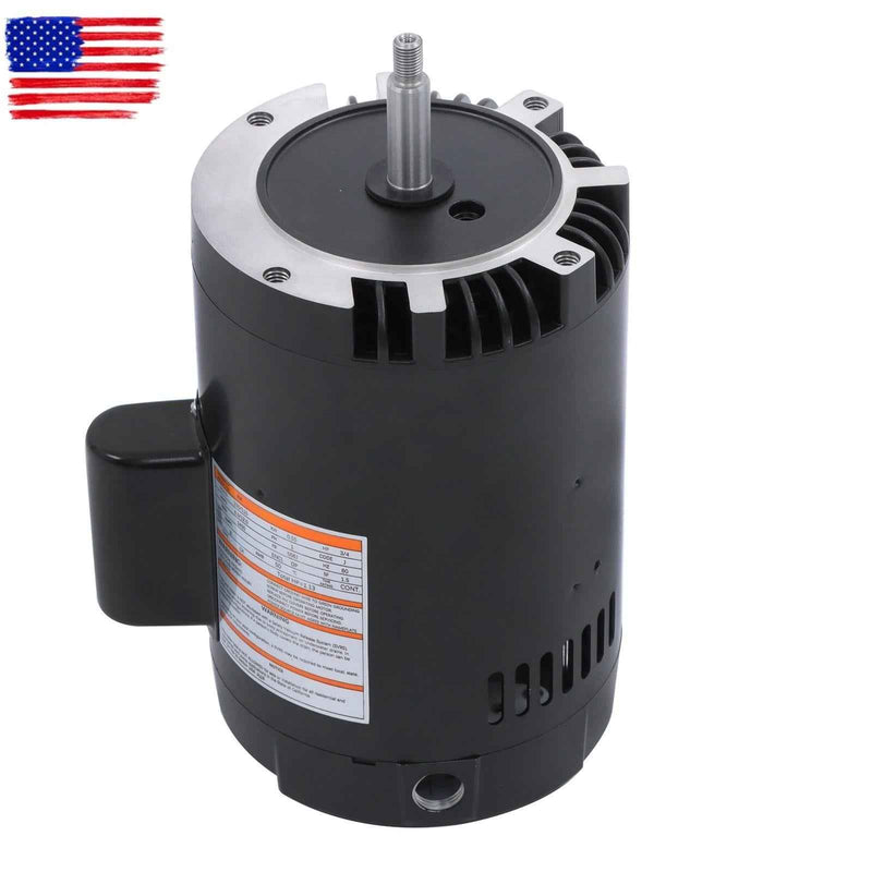 DURAFORCE Single Speed Swimming Pool Motor 3450 RPM Frame B127 Pool Pump Motor 0.75 HP