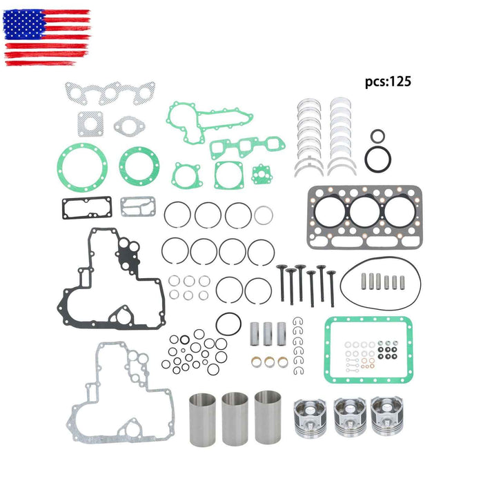DURAFORCE Engine Rebuild Kit For Kubota L2500 L2500DT L2500F L2600 L2600F D1403