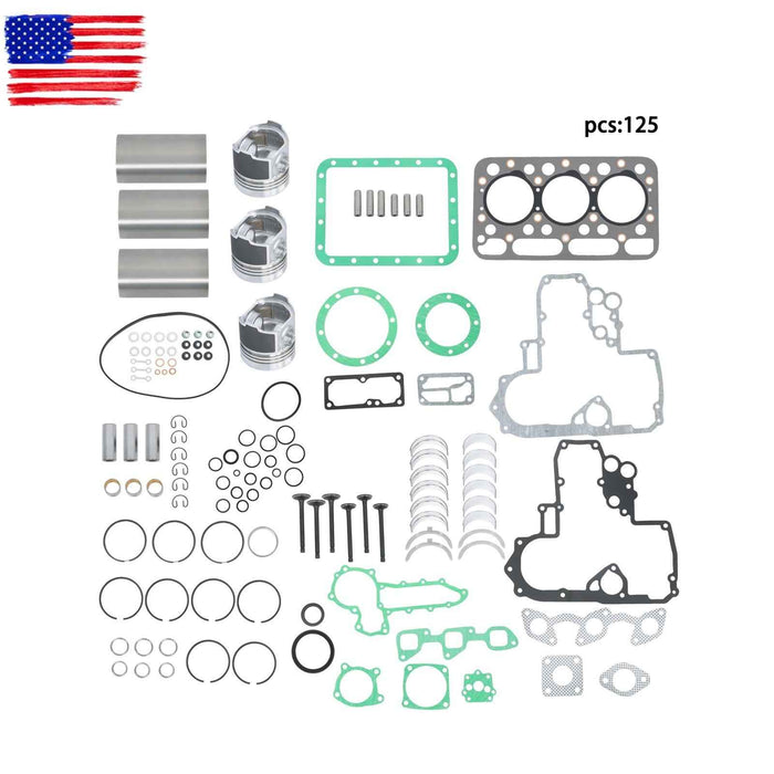 DURAFORCE Engine Rebuild Kit For Kubota L2500 L2500DT L2500F L2600 L2600F D1403