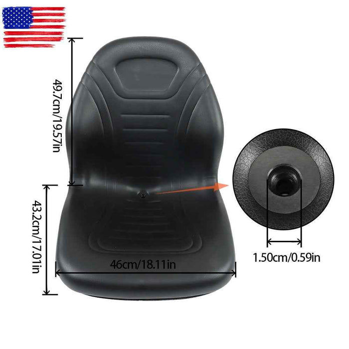 DURAFORCE Black 1PC For John Deere Skid Steer Bucket Seat 240 250 315 328D 332 7775 ETC