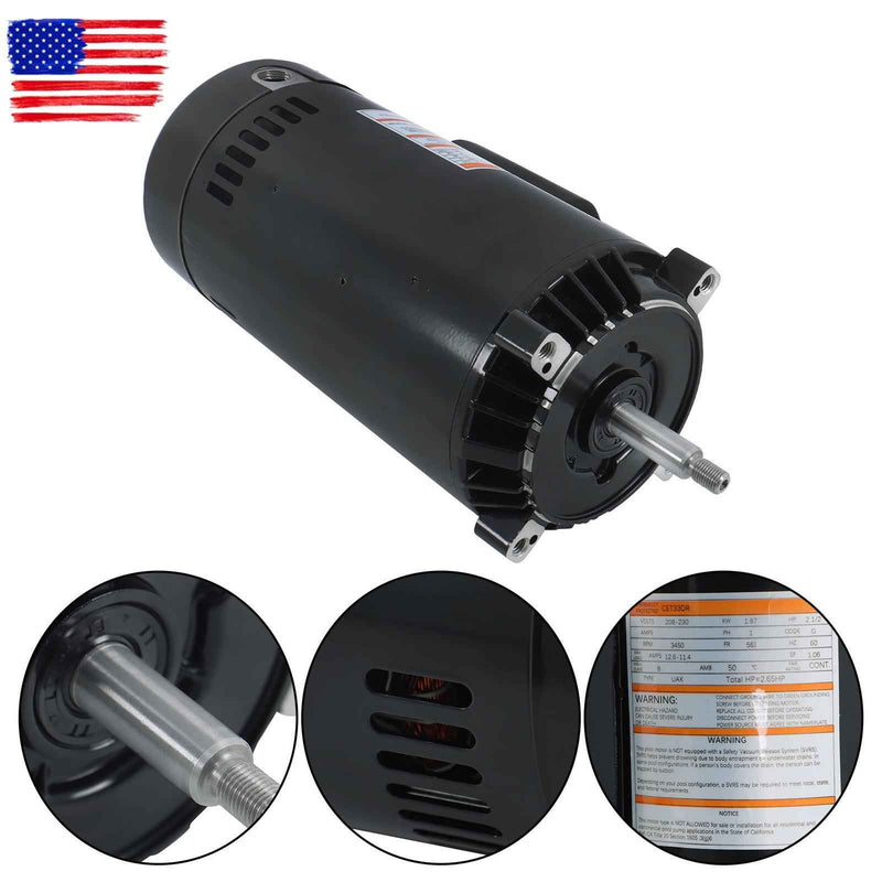 DURAFORCE 208/230V Replacement Electric 2.5HP Pool Pump Motor Single-Speed UST1252 56J