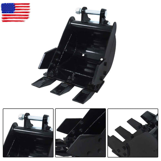 DURAFORCE 300mm Narrow Bucket For 1-2 Ton Mini Excavator Attachment w/ Teeth Bucket
