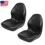 DURAFORCE Universal Replacement High Back Tractor / Forklift / Mower Seat 2 Pcs