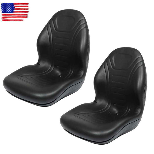 DURAFORCE Universal Replacement High Back Tractor / Forklift / Mower Seat 2 Pcs