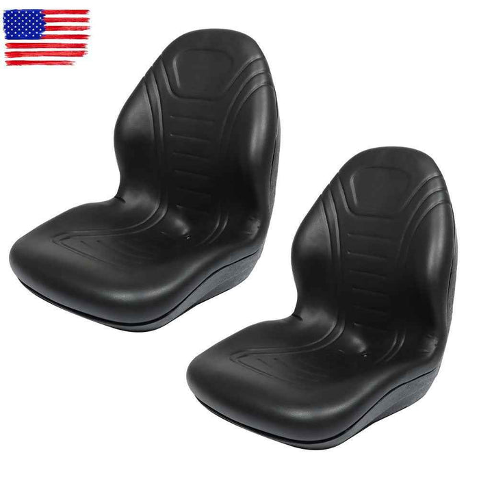 DURAFORCE Universal Replacement High Back Tractor / Forklift / Mower Seat 2 Pcs