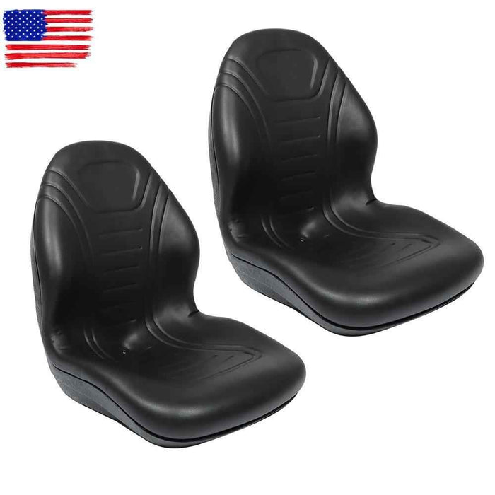 DURAFORCE Universal Replacement High Back Tractor / Forklift / Mower Seat 2 Pcs