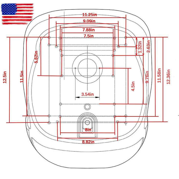DURAFORCE Universal Replacement High Back Tractor / Forklift / Mower Seat 2 Pcs