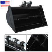 DURAFORCE For Mini Excavator Accessories Flat Plain No Teeth Bucket Attachment 600mm