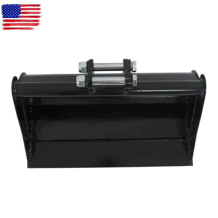 DURAFORCE For Mini Excavator Accessories Flat Plain No Teeth Bucket Attachment 600mm