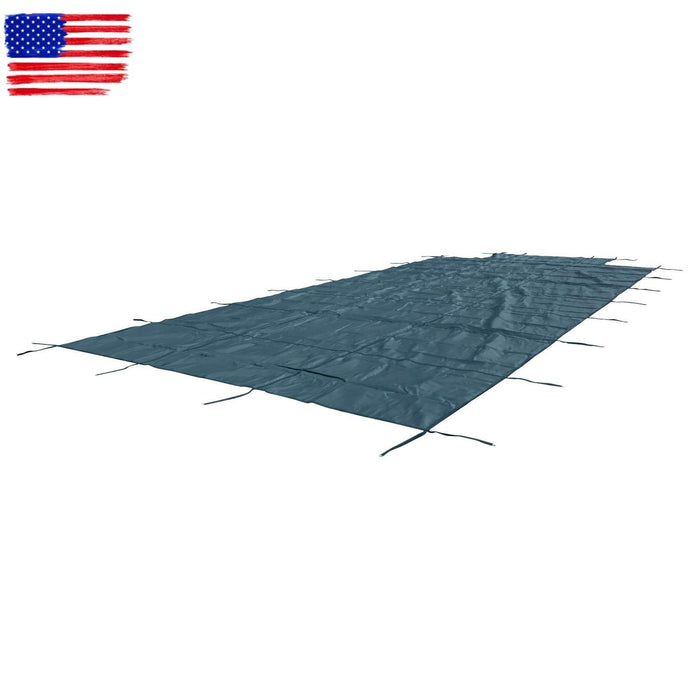 DURAFORCE Winter Rectangle Above Inground Swimming Pool Heavy Duty Safety Cover 18×36FT