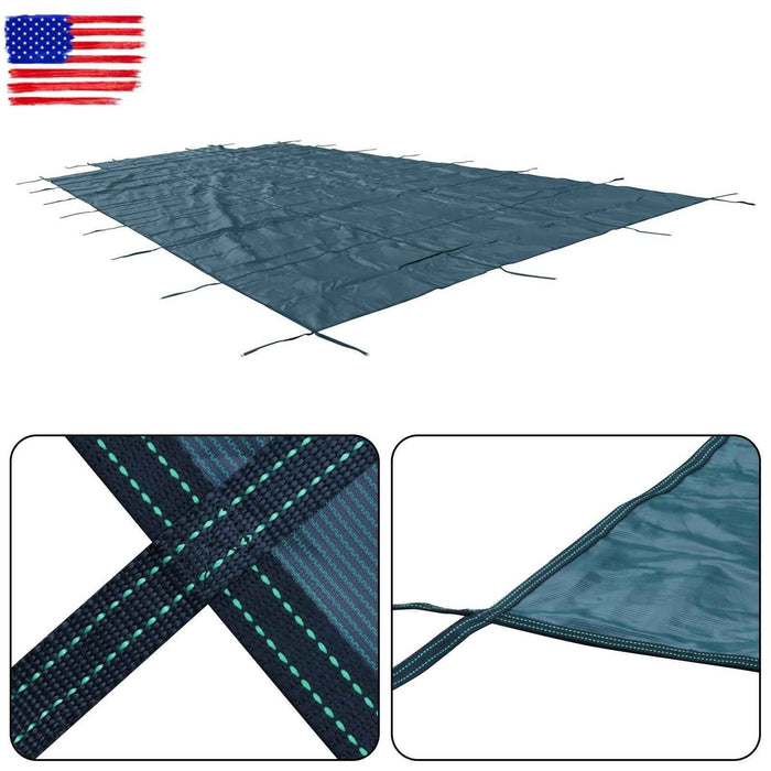 DURAFORCE Winter Rectangle Above Inground Swimming Pool Heavy Duty Safety Cover 18×36FT
