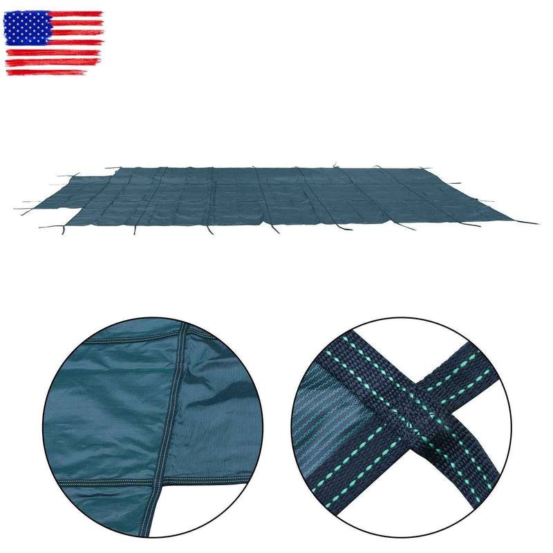 DURAFORCE Winter Rectangle Above Inground Swimming Pool Heavy Duty Safety Cover 18×36FT