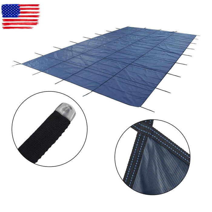 DURAFORCE Winter Rectangle Above Inground Swimming Pool Heavy Duty Safety Cover 27×47FT