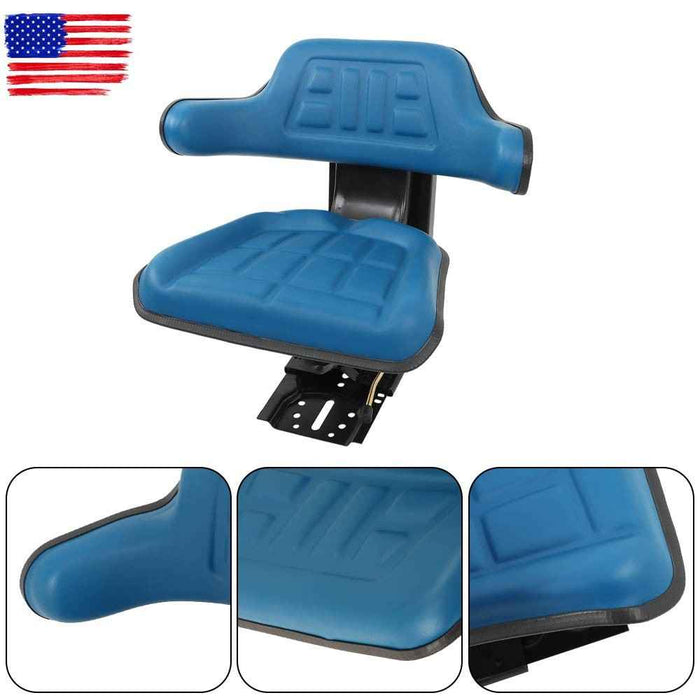 DURAFORCE Blue Tractor Suspension Seat For Ford 2000 2600 2610 3000 4000 3600 4600 3910