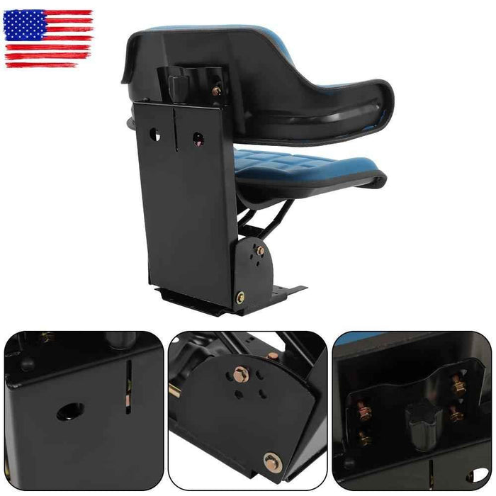 DURAFORCE Blue Tractor Suspension Seat For Ford 2000 2600 2610 3000 4000 3600 4600 3910