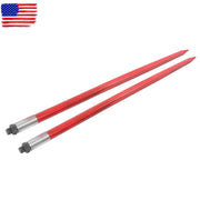 DURAFORCE 2Pcs 49" Hay Spike Bale Spears 4500lb Cap Each Skid Steer Attachments Tractor