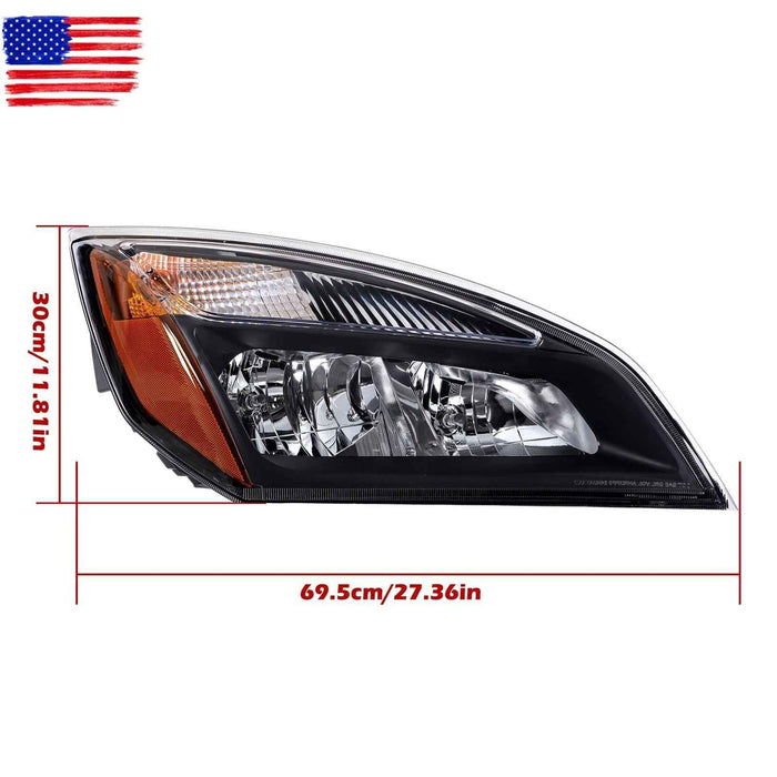 DURAFORCE Right Headlamp W/Bulb A6601512003 For Freightliner Cascadia 2018-2023 Headlight