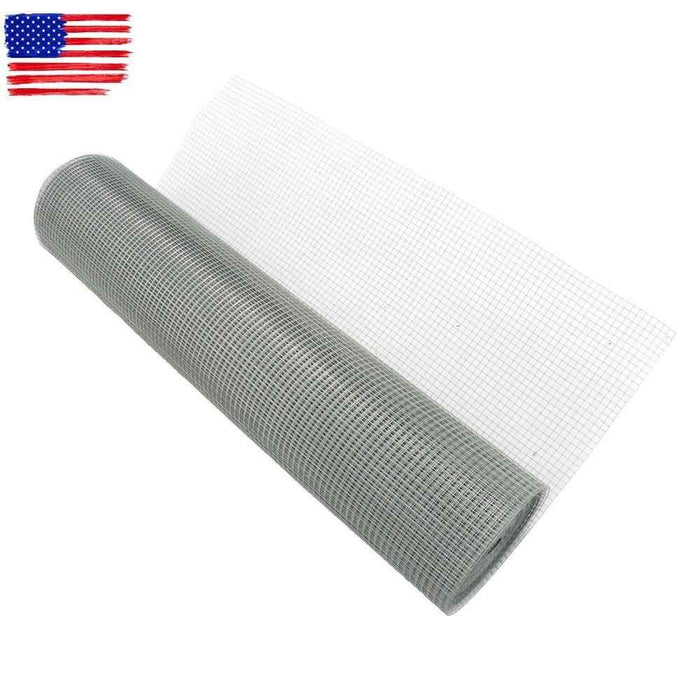 DURAFORCE Galvanized Welded Wire Mesh Chicken Poultry Fence Mesh Roll 48"x100' 1/2 inch