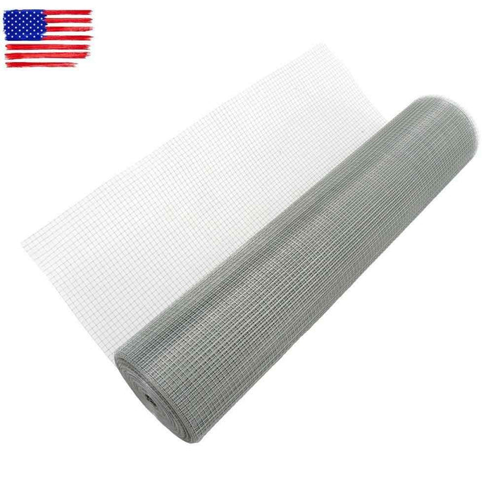 DURAFORCE Galvanized Welded Wire Mesh Chicken Poultry Fence Mesh Roll 48"x100' 1/2 inch
