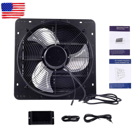 DURAFORCE Shutter Exhaust Fan Shop Exhaust Fan 16'' Speed Control Wall-Mount Attic 2600CFM