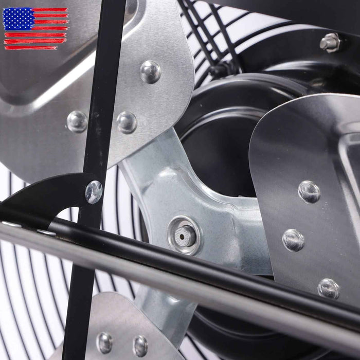 DURAFORCE Shutter Exhaust Fan Shop Exhaust Fan 16'' Speed Control Wall-Mount Attic 2600CFM