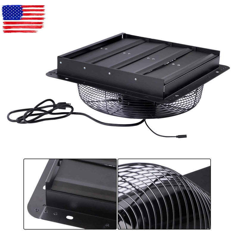 DURAFORCE Shutter Exhaust Fan Shop Exhaust Fan 16'' Speed Control Wall-Mount Attic 2600CFM