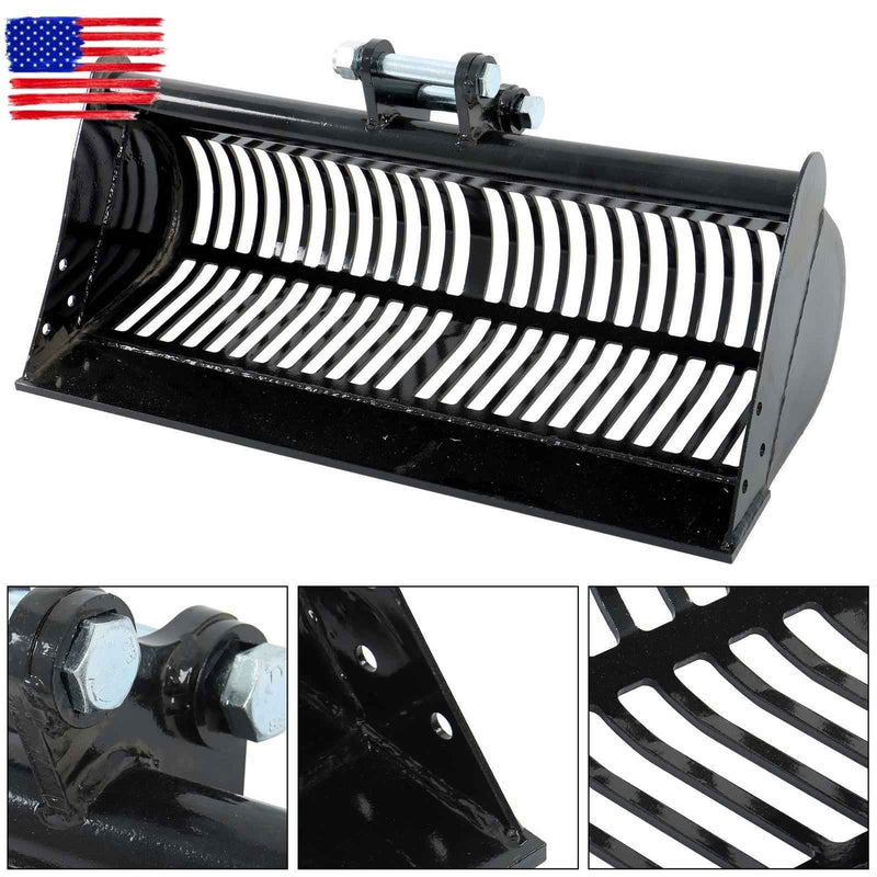 DURAFORCE 800mm Screening Sieve Sand Bucket Attachment For 0.8-1.5 Ton Mini Excavator