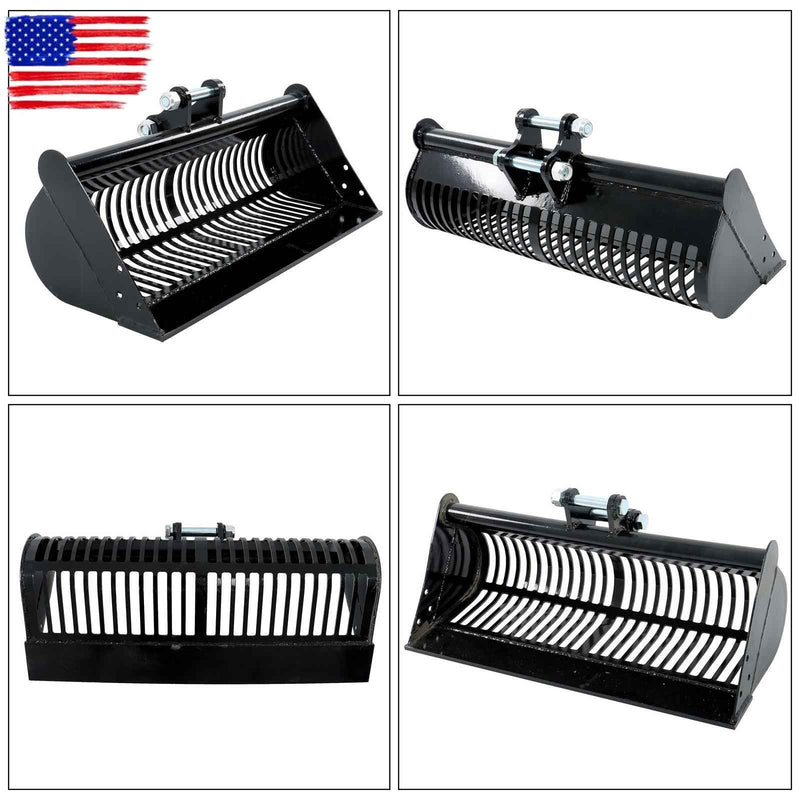 DURAFORCE 800mm Screening Sieve Sand Bucket Attachment For 0.8-1.5 Ton Mini Excavator