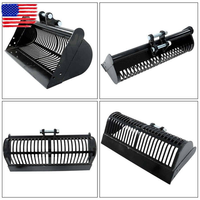 DURAFORCE 800mm Screening Sieve Sand Bucket Attachment For 0.8-1.5 Ton Mini Excavator