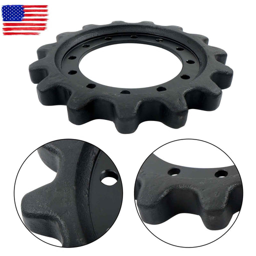 DURAFORCE 12 Bolt Hole 15T Drive Sprocket for Caterpillar 239D 249D 259D Series 304-1870