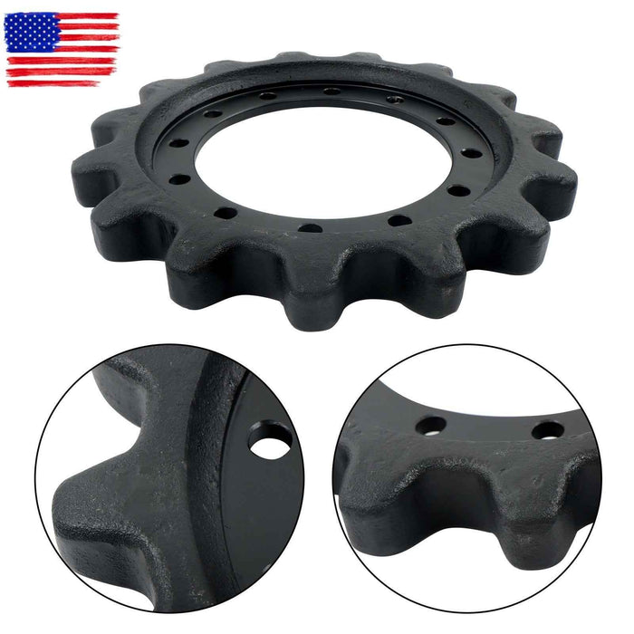 DURAFORCE 12 Bolt Hole 15T Drive Sprocket for Caterpillar 239D 249D 259D Series 304-1870