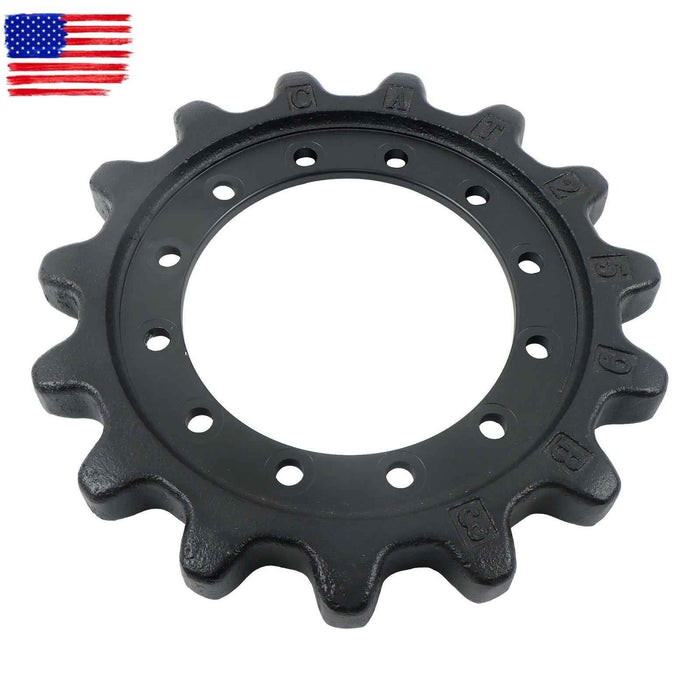 DURAFORCE 12 Bolt Hole 15T Drive Sprocket for Caterpillar 239D 249D 259D Series 304-1870
