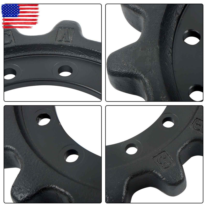 DURAFORCE 12 Bolt Hole 15T Drive Sprocket for Caterpillar 239D 249D 259D Series 304-1870