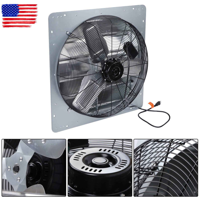 DURAFORCE Shutter Exhaust Fan 24 Inch W/ Speed Controller And 1.65M Power Cord 4120CFM