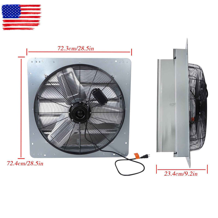 DURAFORCE Shutter Exhaust Fan 24 Inch W/ Speed Controller And 1.65M Power Cord 4120CFM