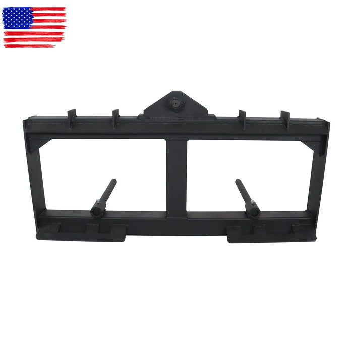 DURAFORCE Skid Steer 49" Hay Bale Spear Attachment Heavy Duty Tractor Bale Handling Hitch