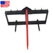 DURAFORCE Skid Steer 49" Hay Bale Spear Attachment Heavy Duty Tractor Bale Handling Hitch