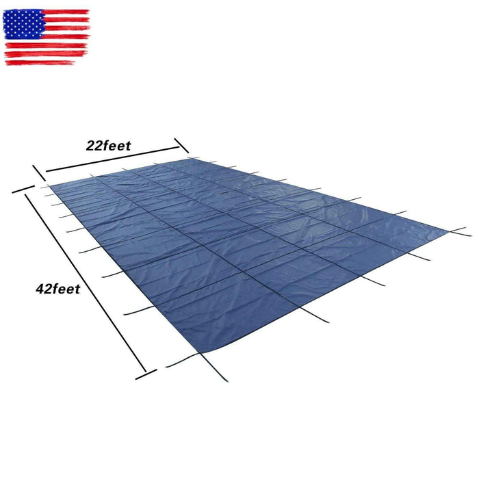 DURAFORCE Winter Rectangle Above Inground Swimming Pool Heavy Duty Safety Cover 22×42FT