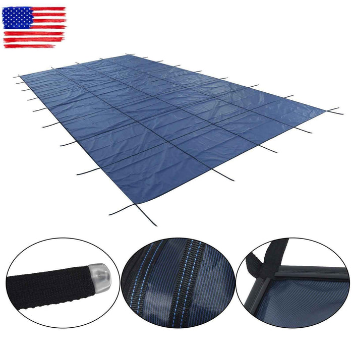DURAFORCE Winter Rectangle Above Inground Swimming Pool Heavy Duty Safety Cover 22×42FT