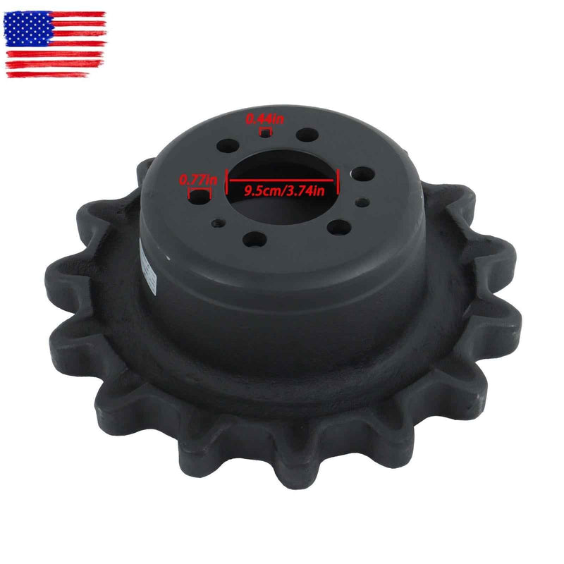DURAFORCE Drive Sprocket For Bobcat T140 T180 T190 6855724 6736306 15 Teeth 5.75" Deep