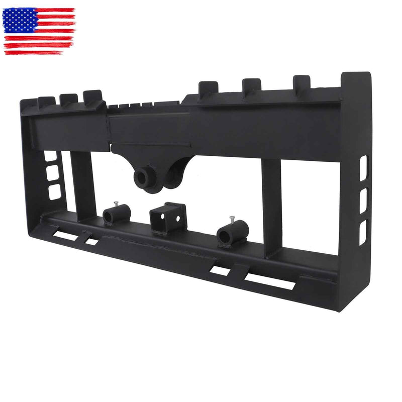 DURAFORCE Heavy-Duty Skid Steer Pallet Fork Frame W/Receiver Hitch & Spear Sleeves 2500LBS