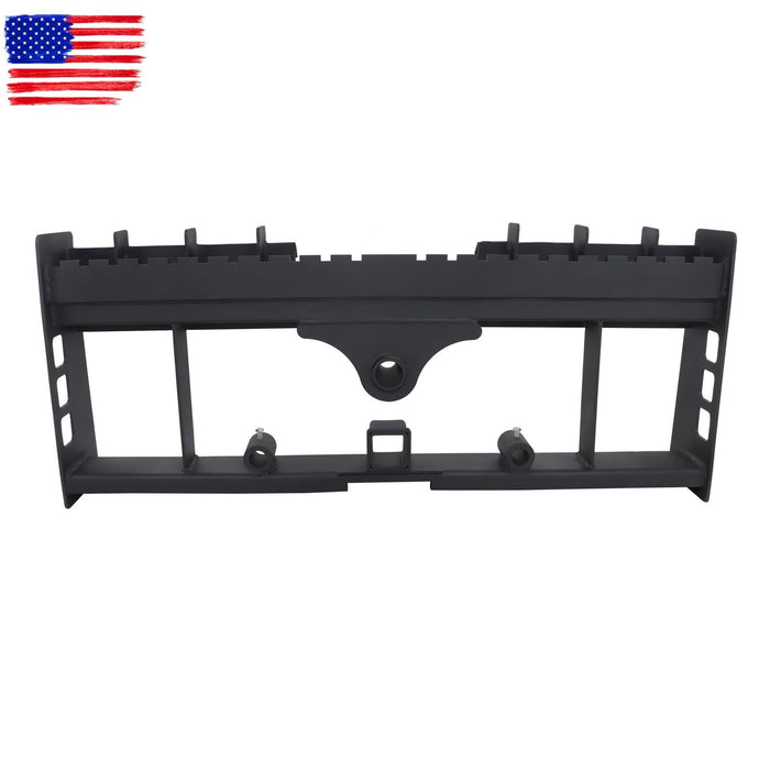 DURAFORCE Heavy-Duty Skid Steer Pallet Fork Frame W/Receiver Hitch & Spear Sleeves 2500LBS