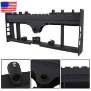 DURAFORCE Heavy-Duty Skid Steer Pallet Fork Frame W/Receiver Hitch & Spear Sleeves 2500LBS