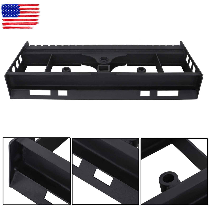 DURAFORCE Heavy-Duty Skid Steer Pallet Fork Frame W/Receiver Hitch & Spear Sleeves 2500LBS