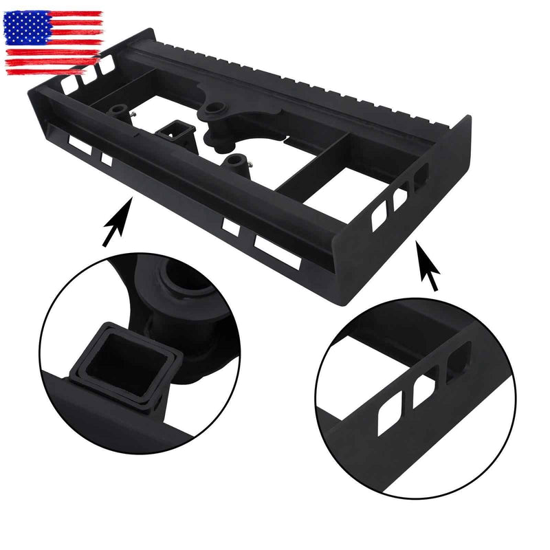 DURAFORCE Heavy-Duty Skid Steer Pallet Fork Frame W/Receiver Hitch & Spear Sleeves 2500LBS