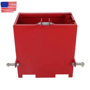 DURAFORCE Ballast Box 3 Point Category 1 Tractor Loader 2" Hitches Quick Tach Attachment