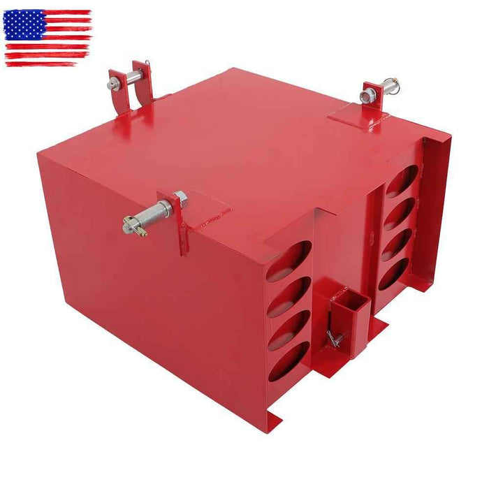 DURAFORCE Ballast Box 3 Point Category 1 Tractor Loader 2" Hitches Quick Tach Attachment