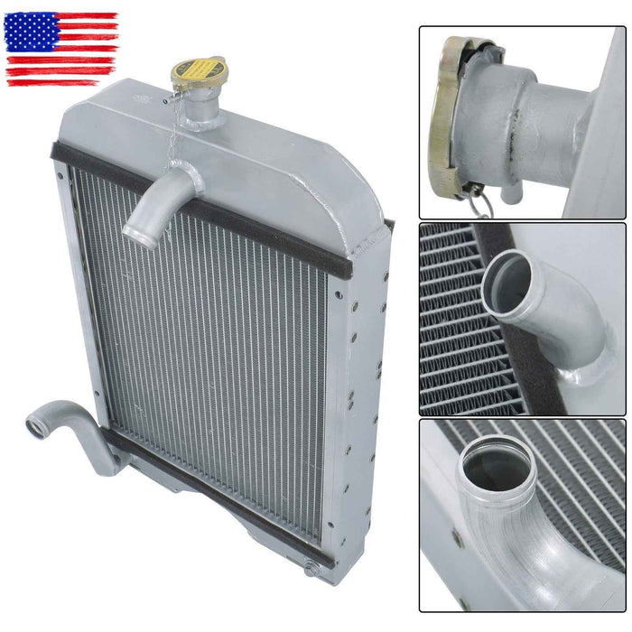 DURAFORCE 2 Row Aluminum Cooling Radiator For Ford Tractor Radiator 2N 8N 9N Model 8N8005