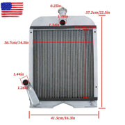 DURAFORCE 2 Row Aluminum Cooling Radiator For Ford Tractor Radiator 2N 8N 9N Model 8N8005
